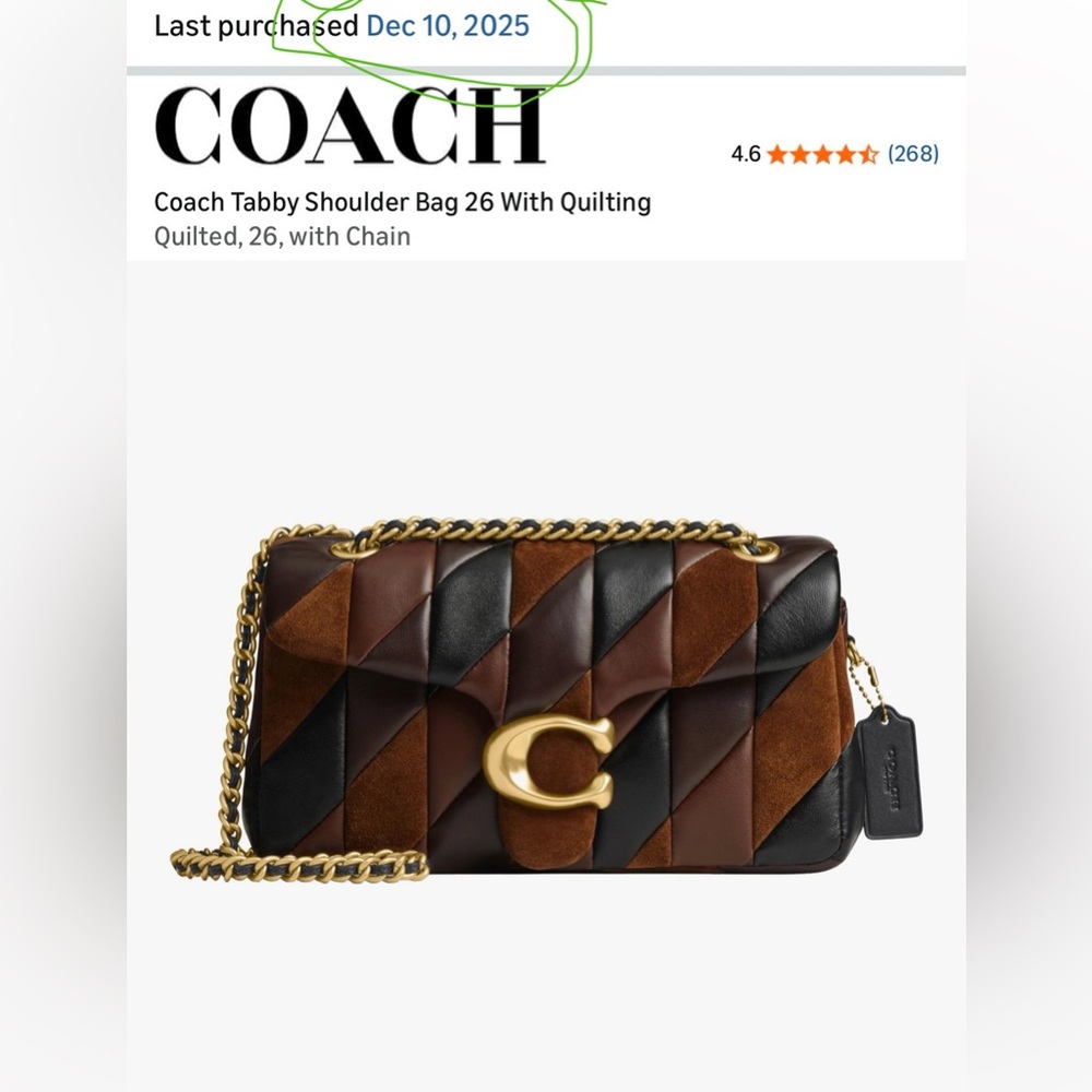 Coach Patchwork Leather Shoulder Bag - Picture 16 of 16